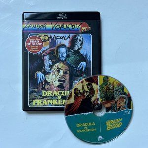 Severin Dracula vs. Frankenstein / Brain of Blood Blu-ray signed Zandor Vokov-LE